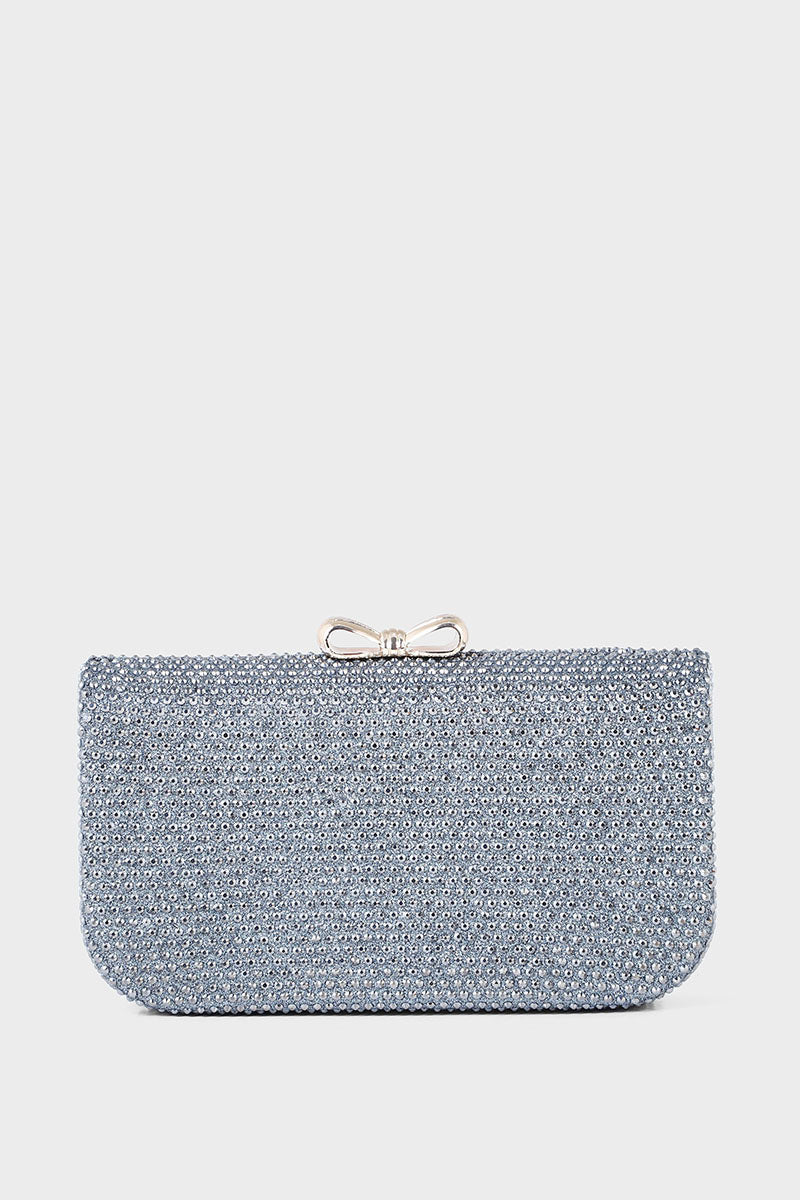 Party Wear Clutch B21594-Grey
