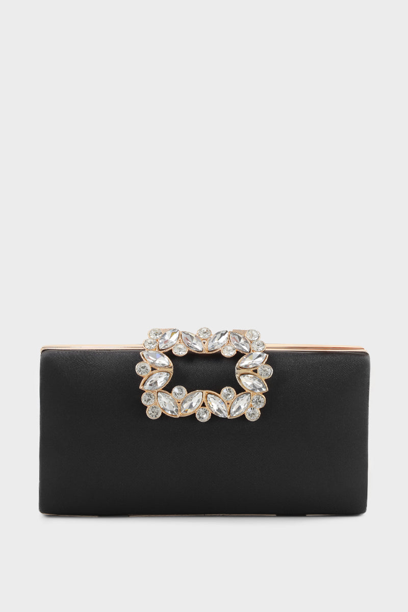 Party Wear Clutch B20797-Black