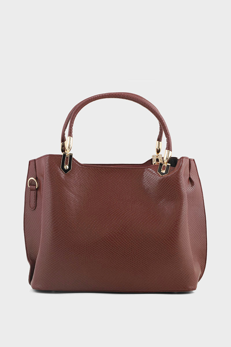 Top Handle Women Hand Bags B10540-Maroon