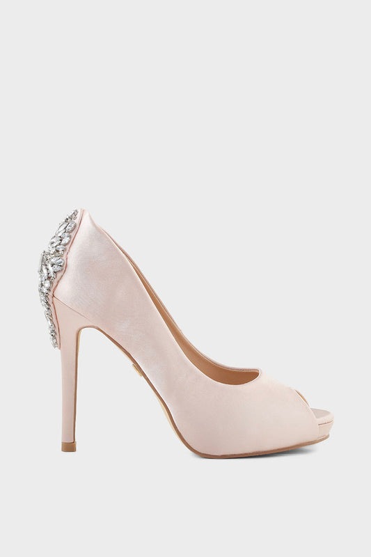 Party Wear Peep Toes I44498-Ivory
