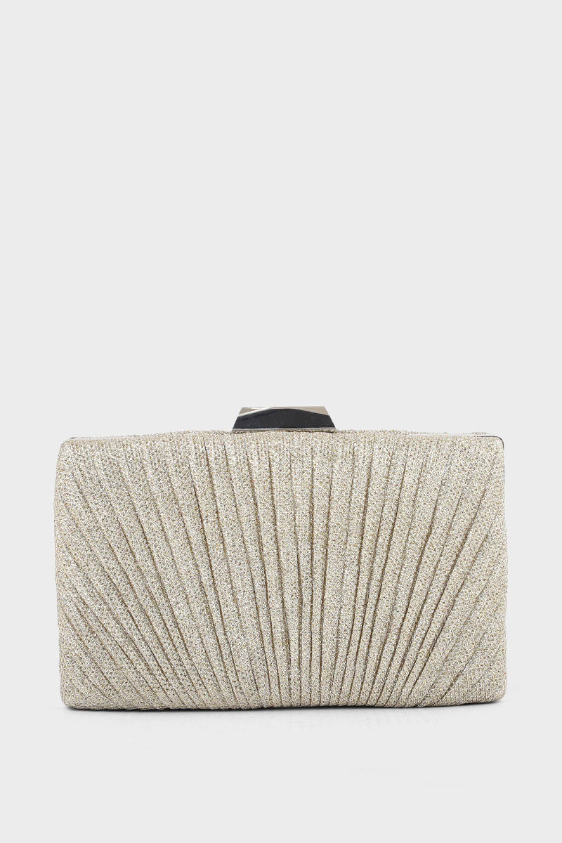 Party Wear Clutch B21587-Golden