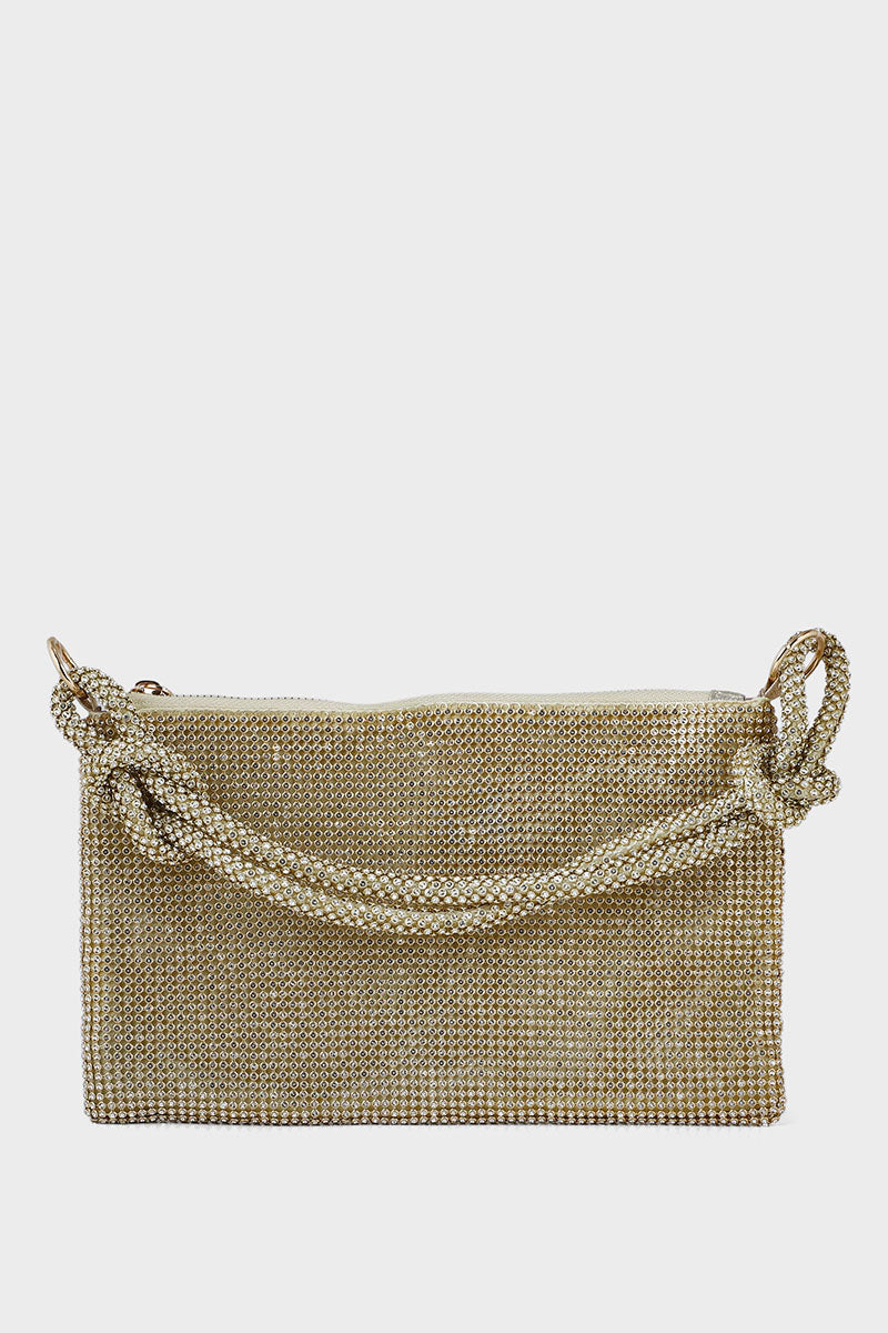 Hobo Hand Bags B20770-Golden