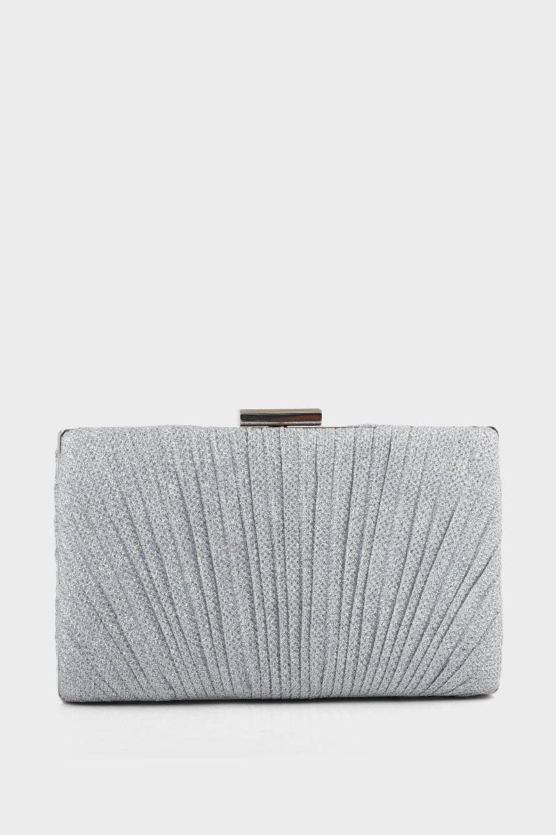 Party Wear Clutch B21587-Silver