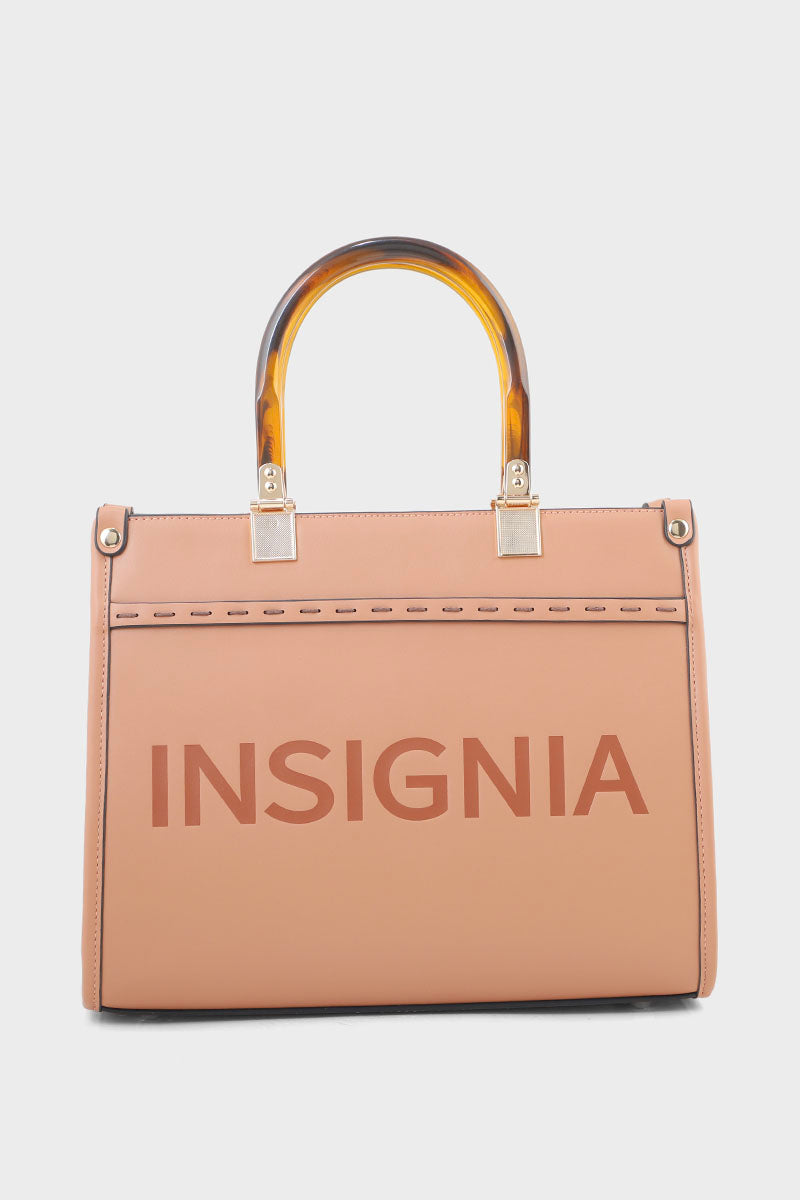 Formal Tote Hand Bags B10537-Tan