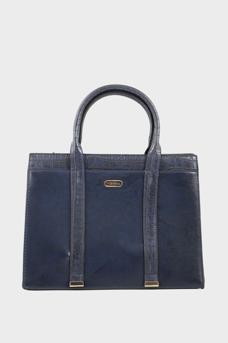 Formal Tote Hand Bags B14972-Blue