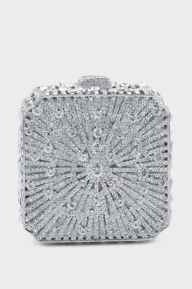 Wedding Clutch B20783-Silver