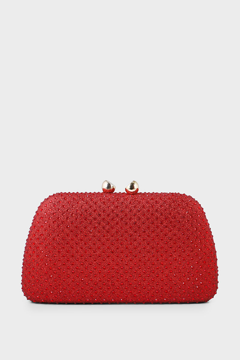 Party Wear Clutch B21595-Red