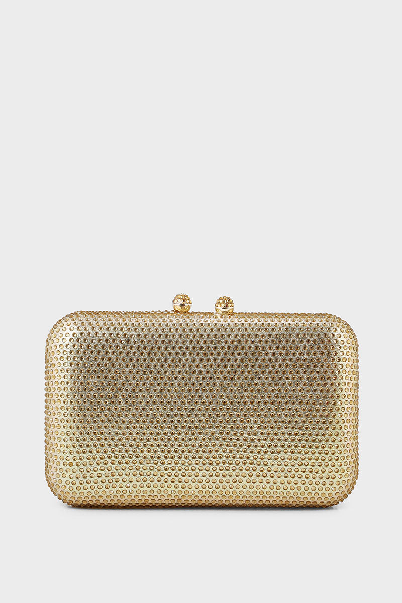 Party Wear Clutch B21596-Golden