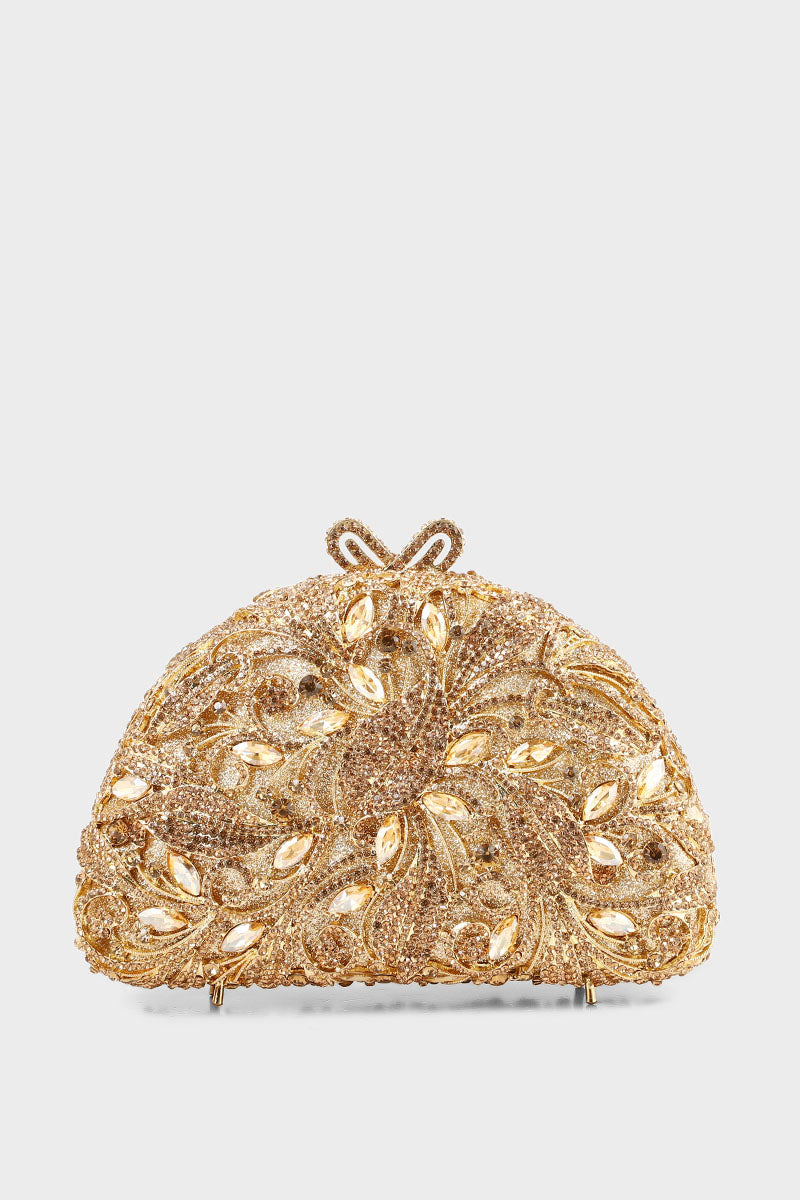 Gold 2025 embellished clutch