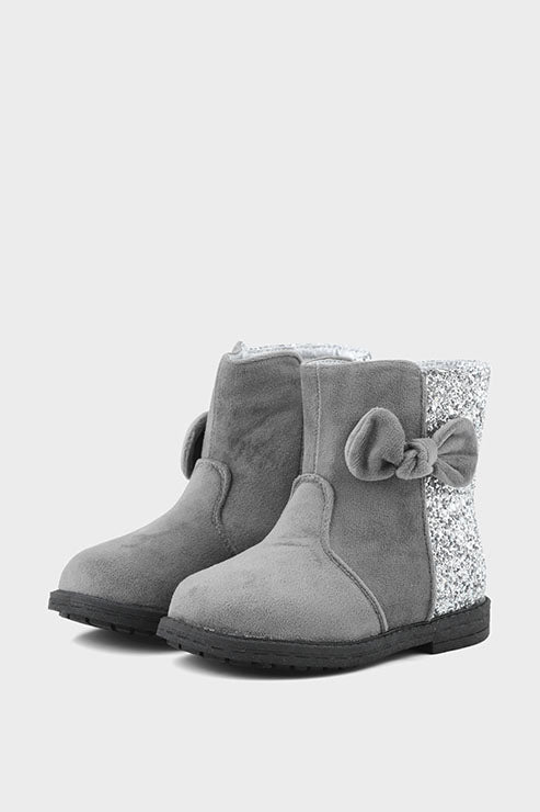 Girls Formal Boots Q10018-Grey