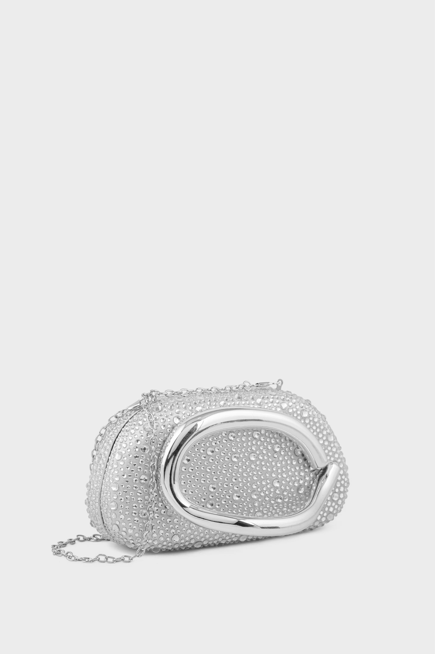 Party Wear Clutch BK4157-Silver