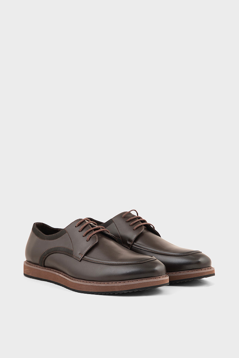 Men Formal Oxford MF8018-Coffee