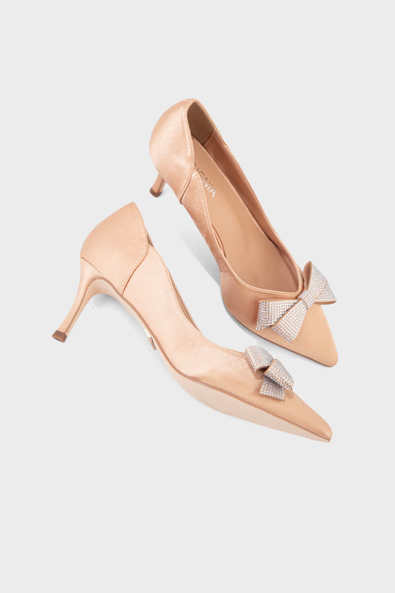 Party Wear Court Shoes IP5008-Peach