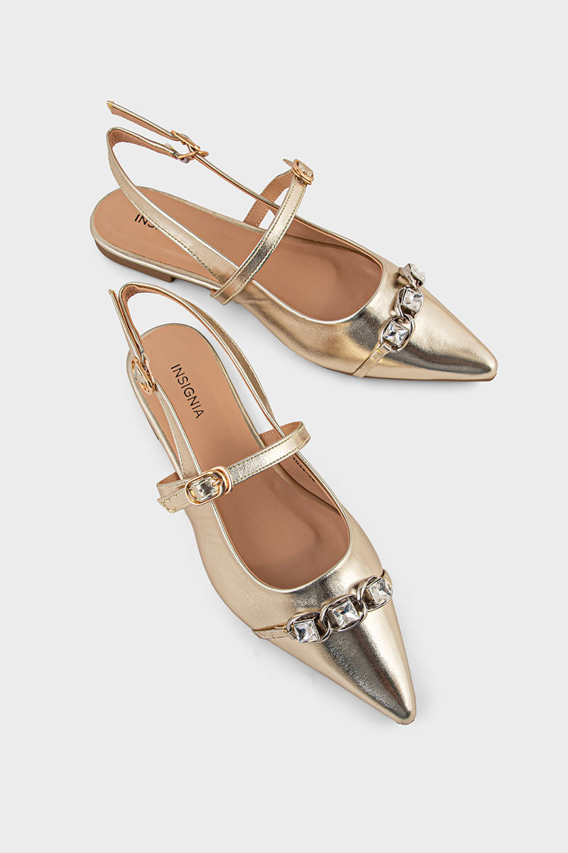 Formal Sling Back IF4054-Dull Gold