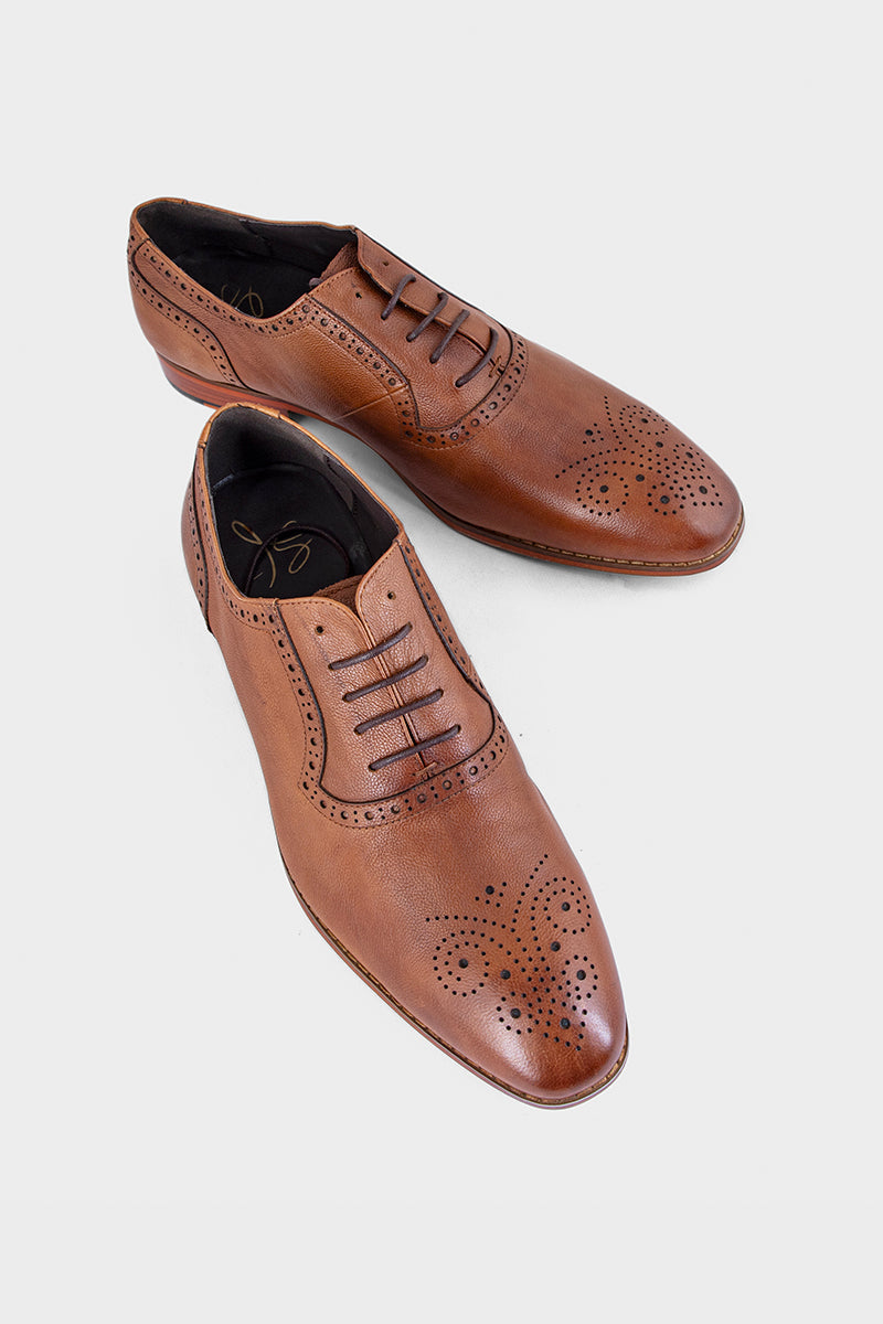 Men Formal Oxford M34039-Brown