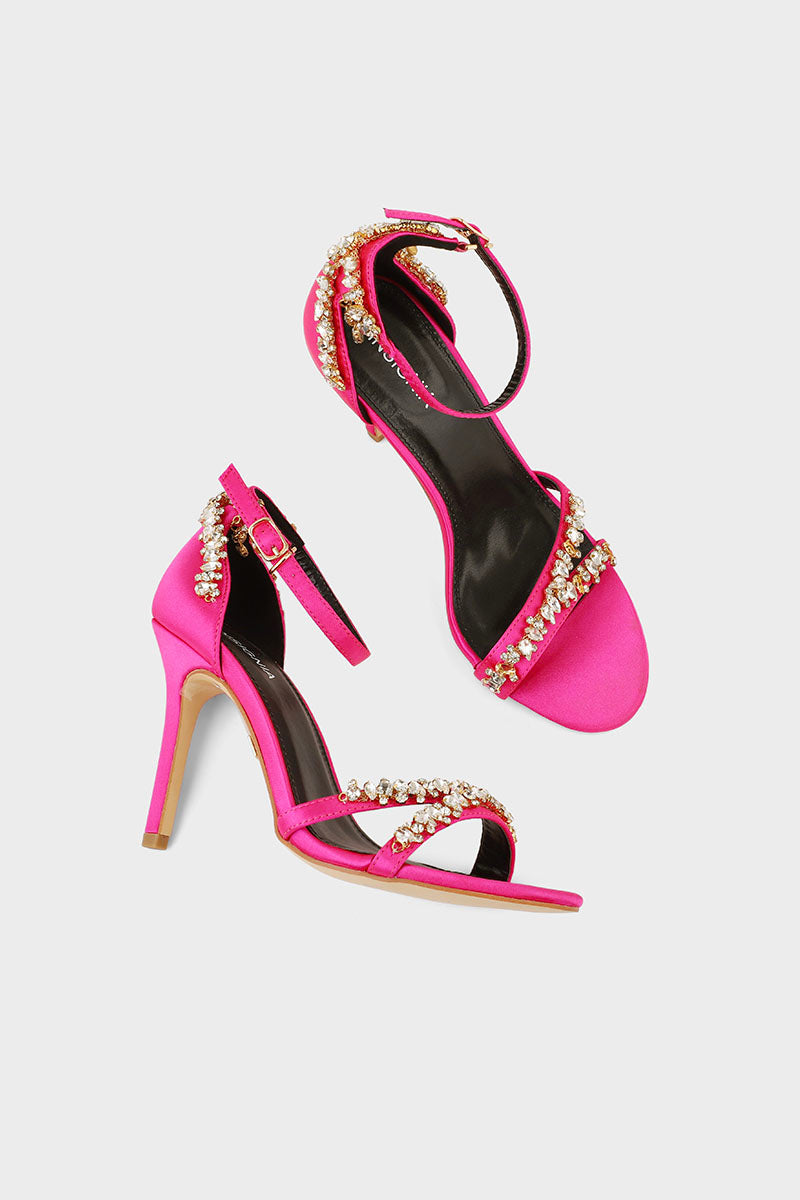 Party Wear Sandal I23715-Fushia