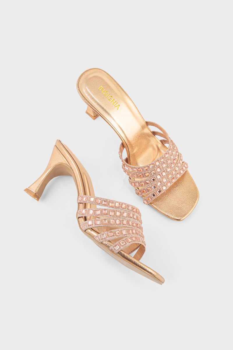 Party Wear Slip On IP0092-Rose Gold