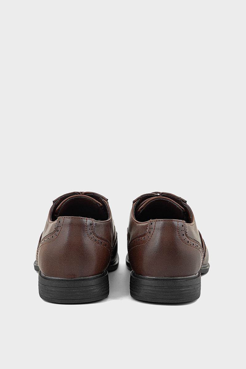 Men Formal Oxford MF8011-Coffee