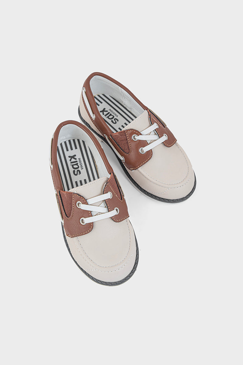 Formal Boat Shoes Q10010-Beige