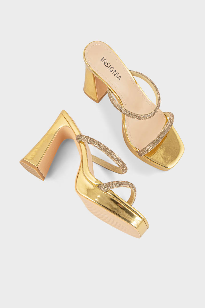 Party Wear Slip On IP0048-Golden