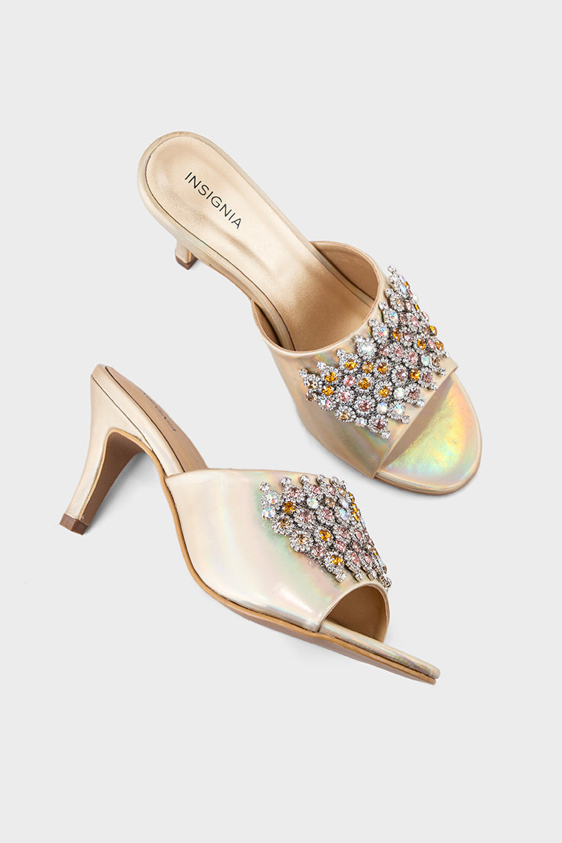 Party Wear Slip On IP0060-Golden