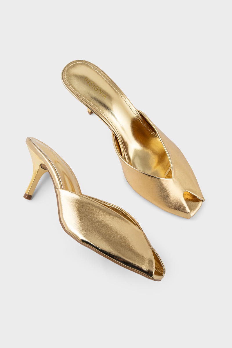 Party Wear Slip On IP0075-Gold