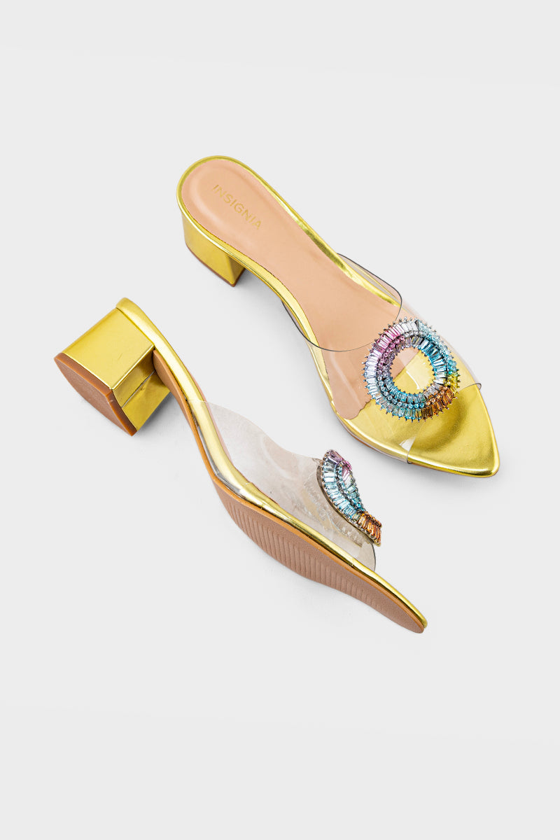 Party Wear Slip On IP0055-Golden