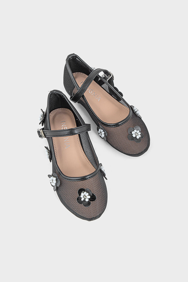 Girls Formal Pumps GF6002-Black