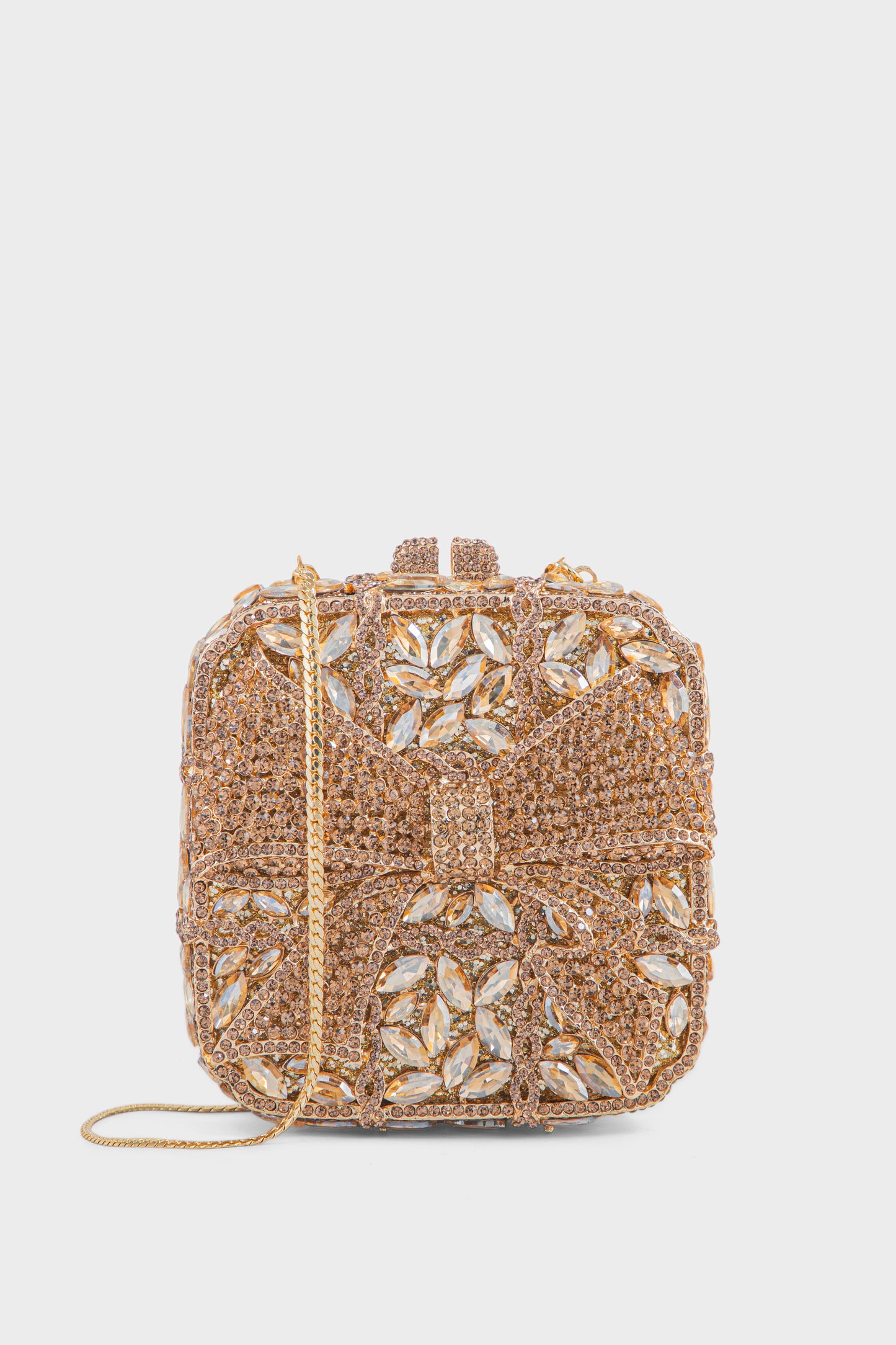 Party Wear Clutch BK4061-Golden