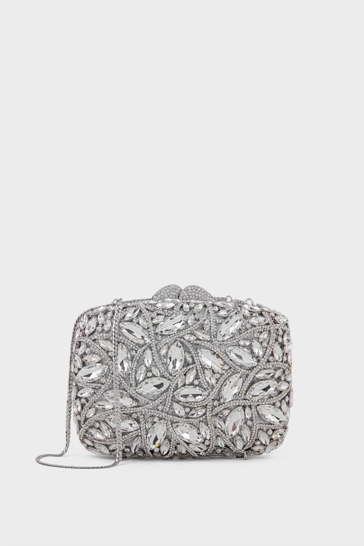 Party Wear Clutch BK4127-Silver
