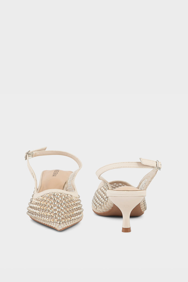 Party Wear Sling Back IP4020-Ivory