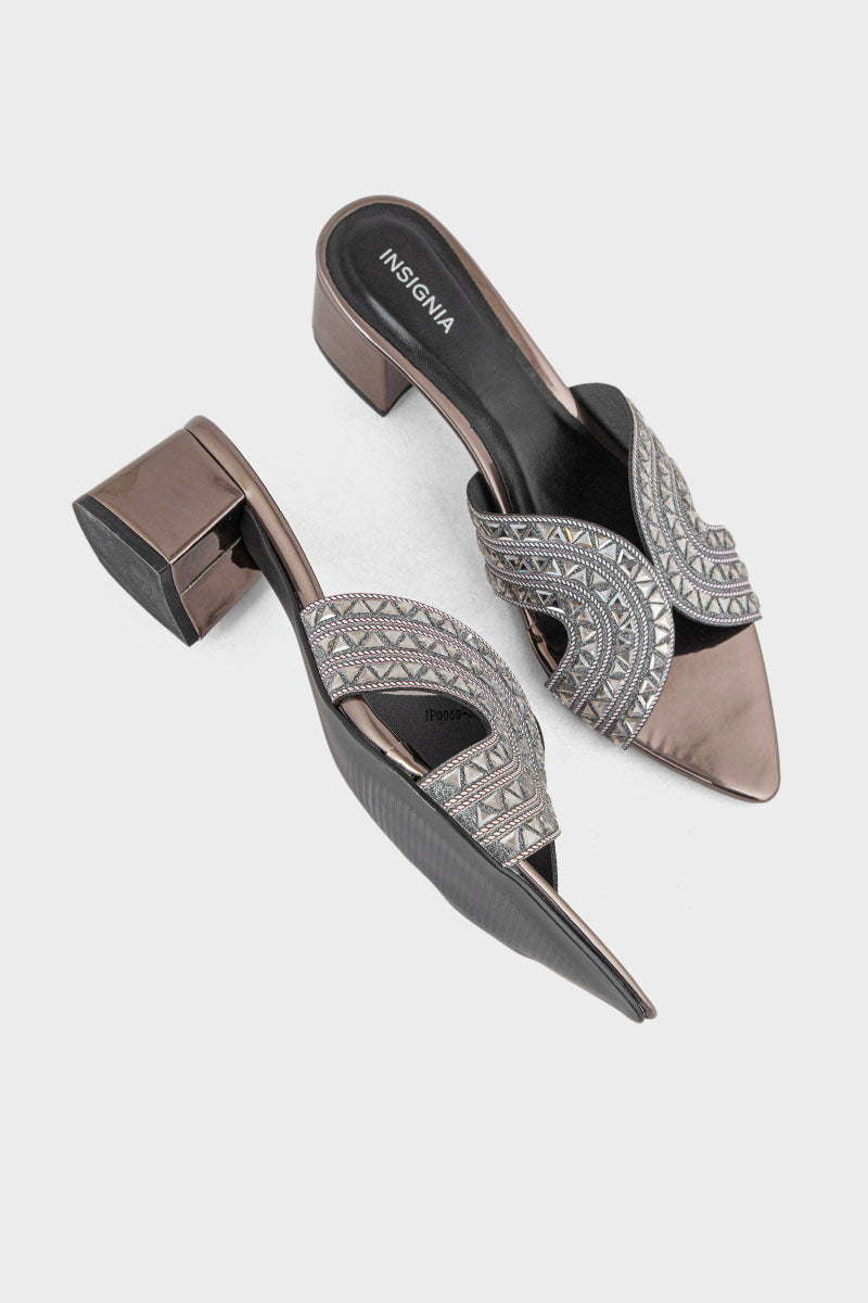 Party Wear Slip On IP0059-Pewter