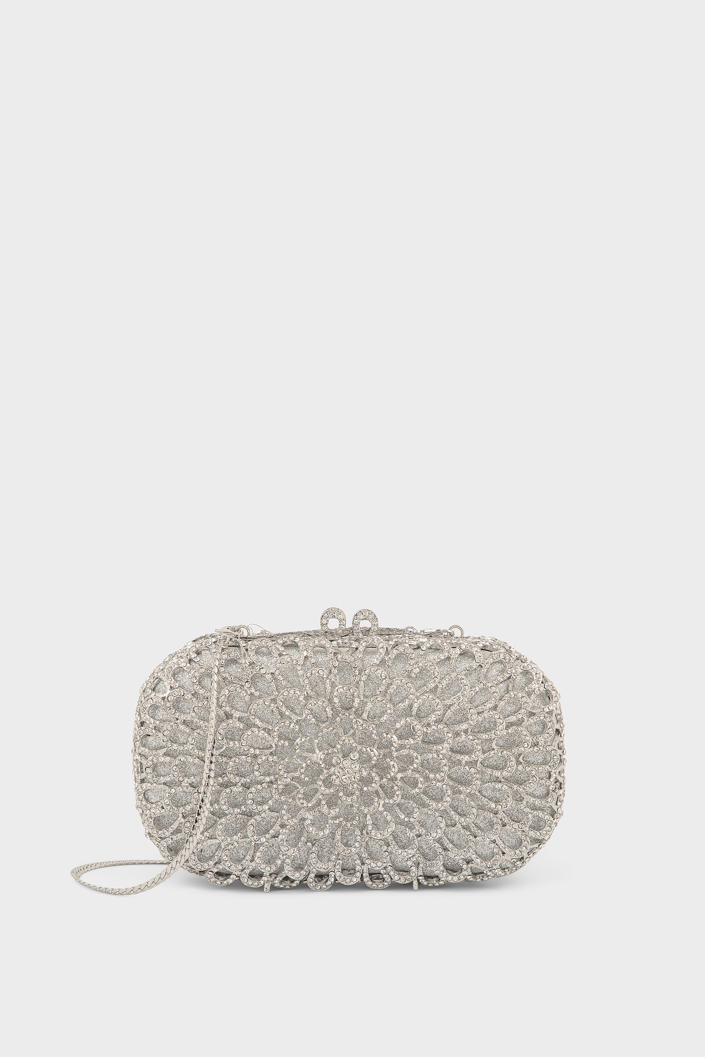 Party Wear Clutch BK4139-Silver
