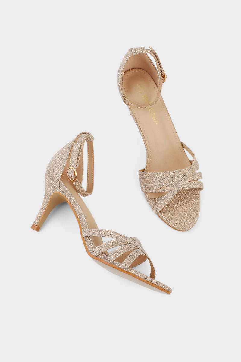 Party Wear Sandal I23718-Champagne