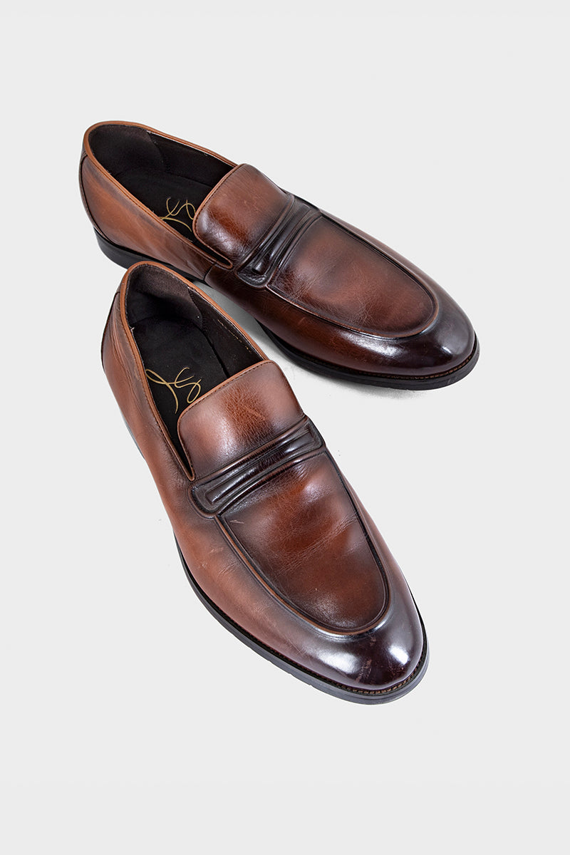 Men Formal Slip On M34043-Brown