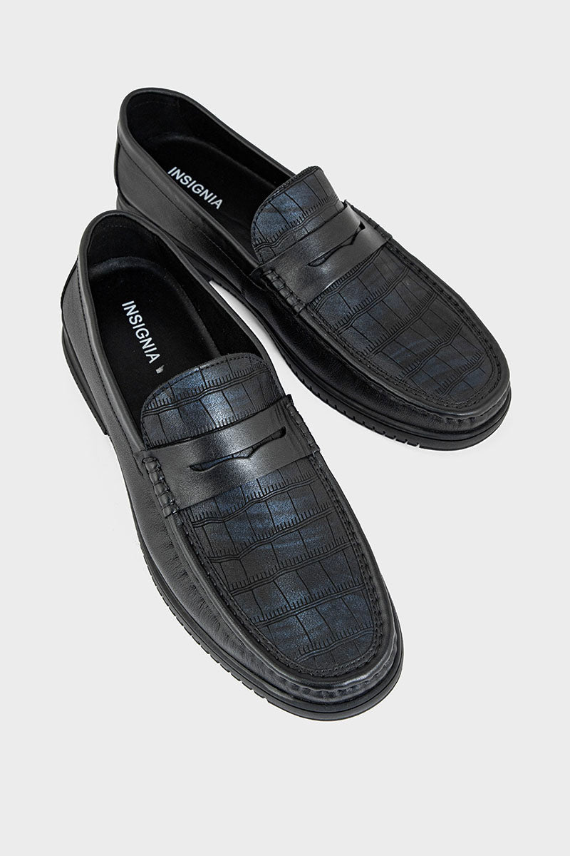 Men Casual Moccasin MC4013-Black