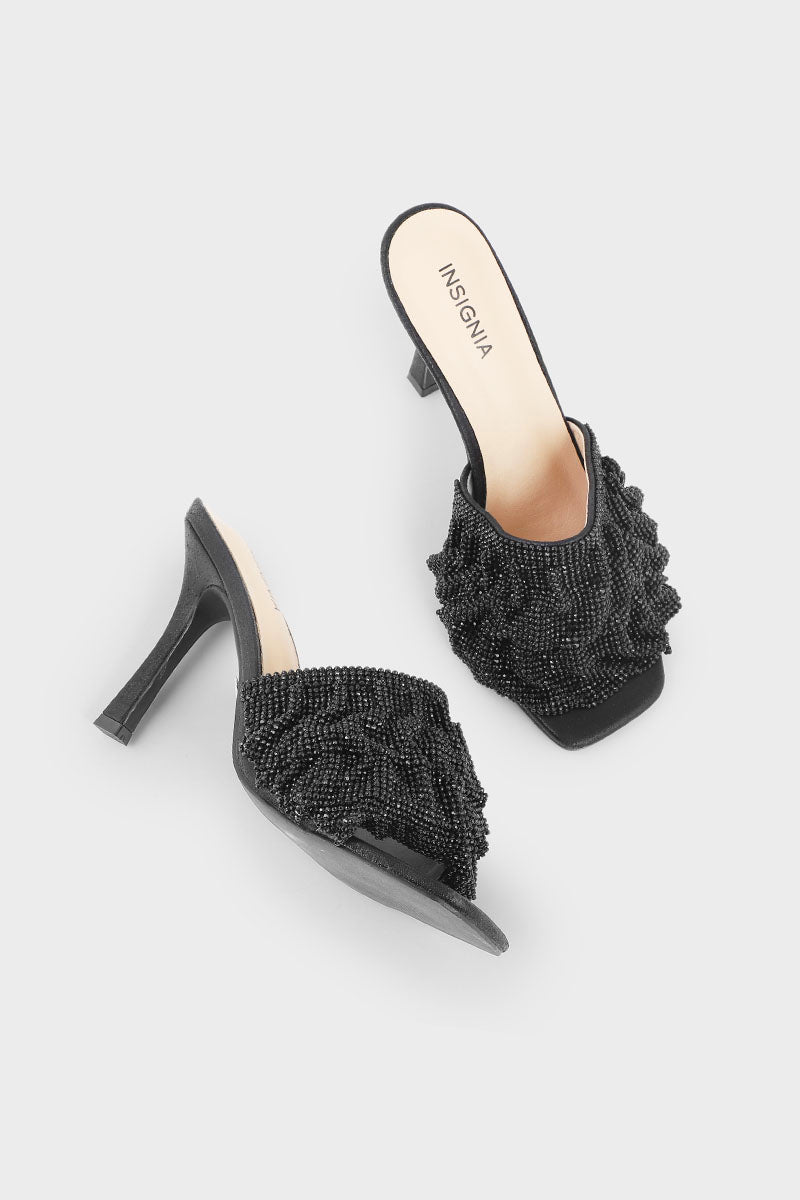 Party Wear Slip On I29293-Black