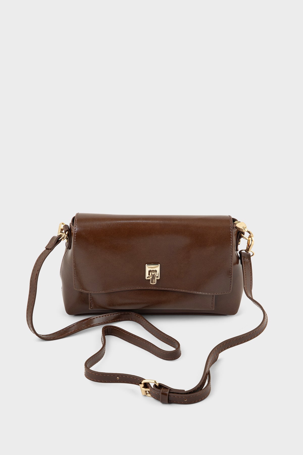 Cross Shoulder Bags BS2348-Brown
