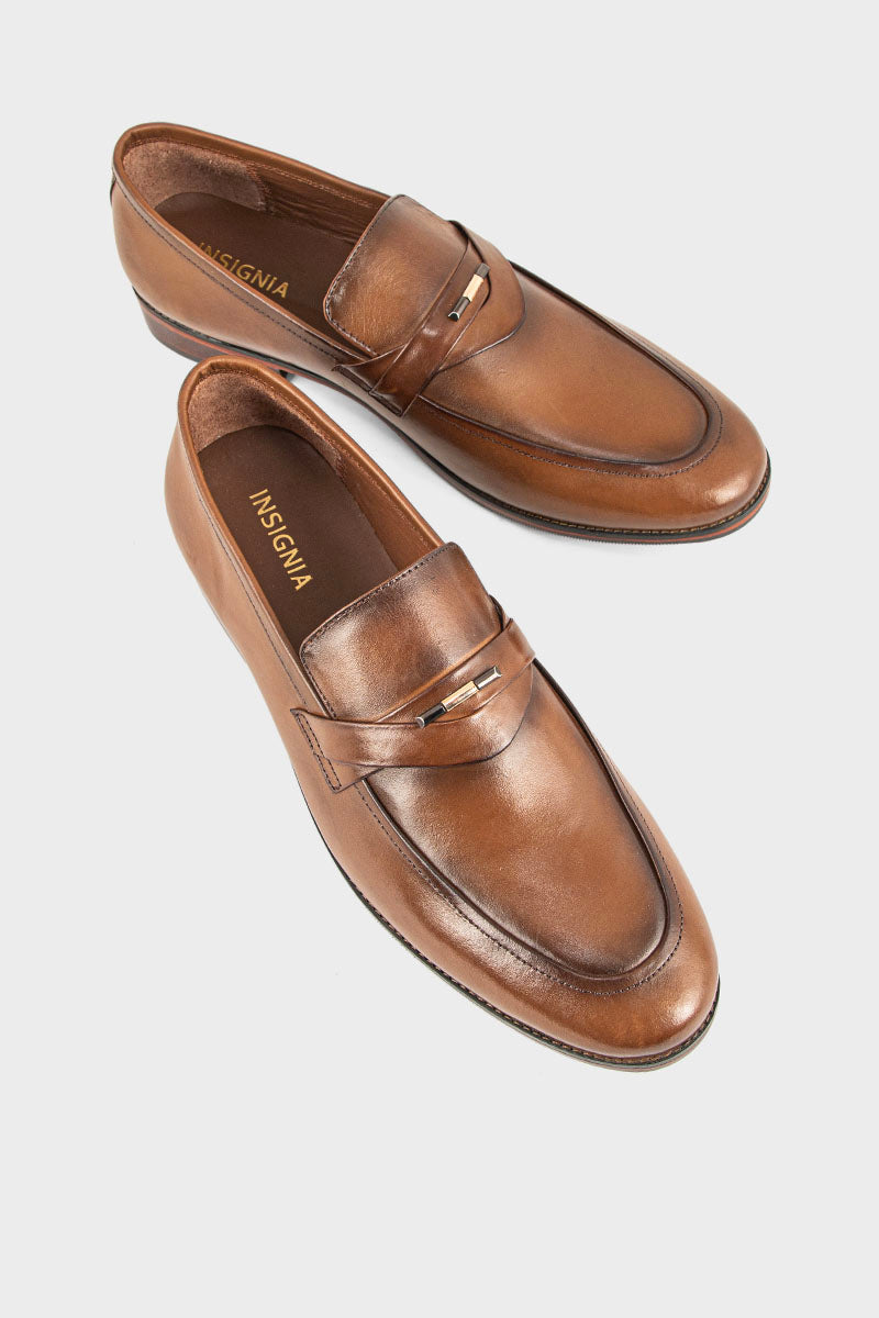Men Formal Loafers MF7023-Brown