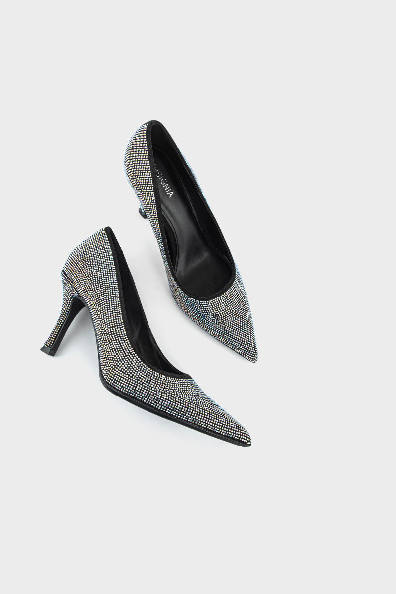 Party Wear Court Shoes IP5022-Black