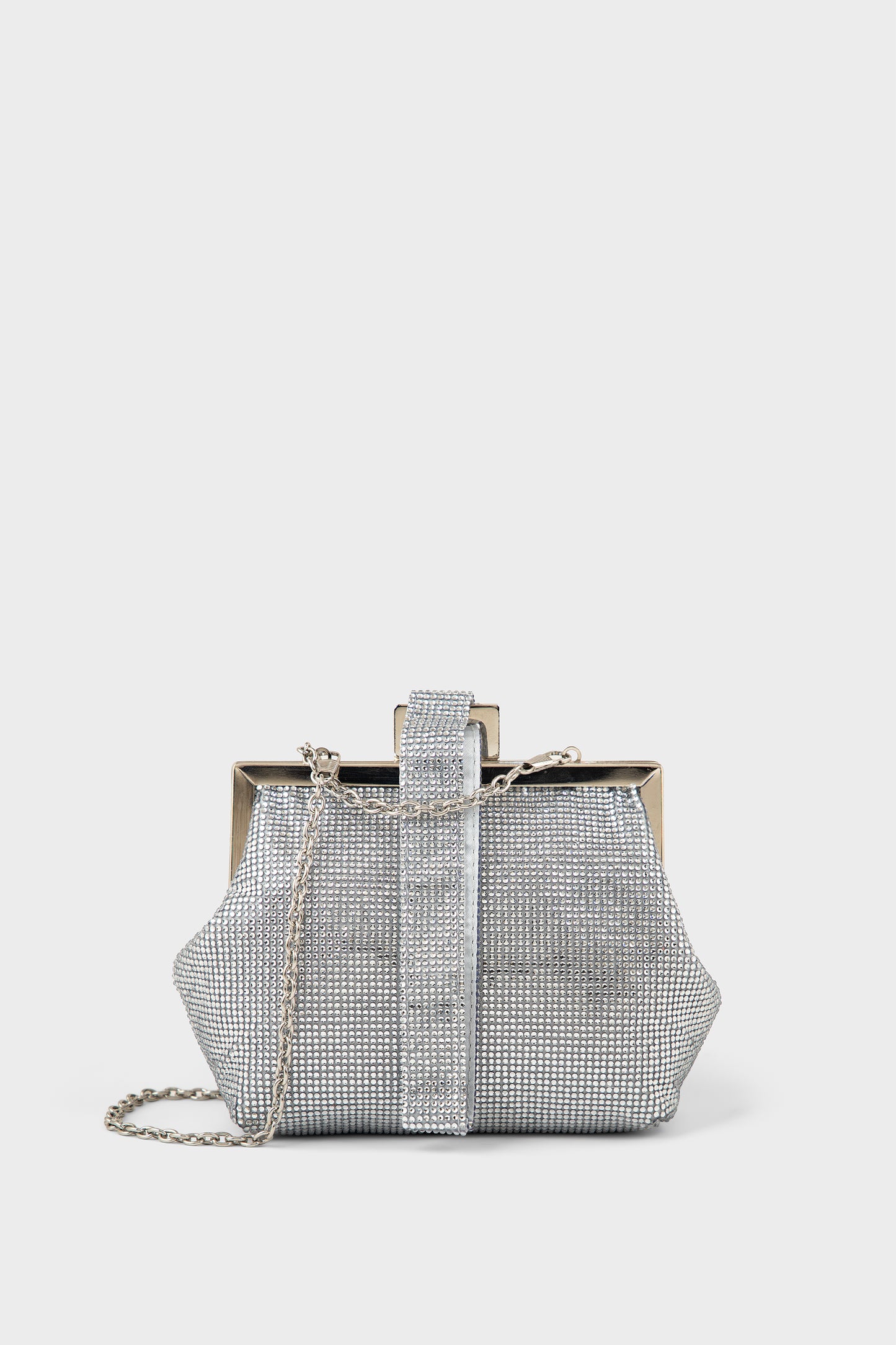 Party Wear Clutch BK4167-Silver