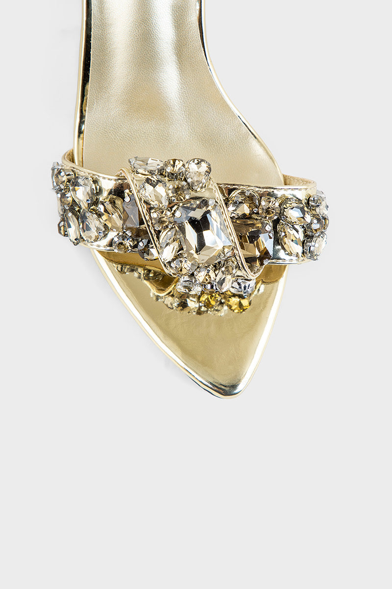 Party Wear Sandal IP2074-Gold