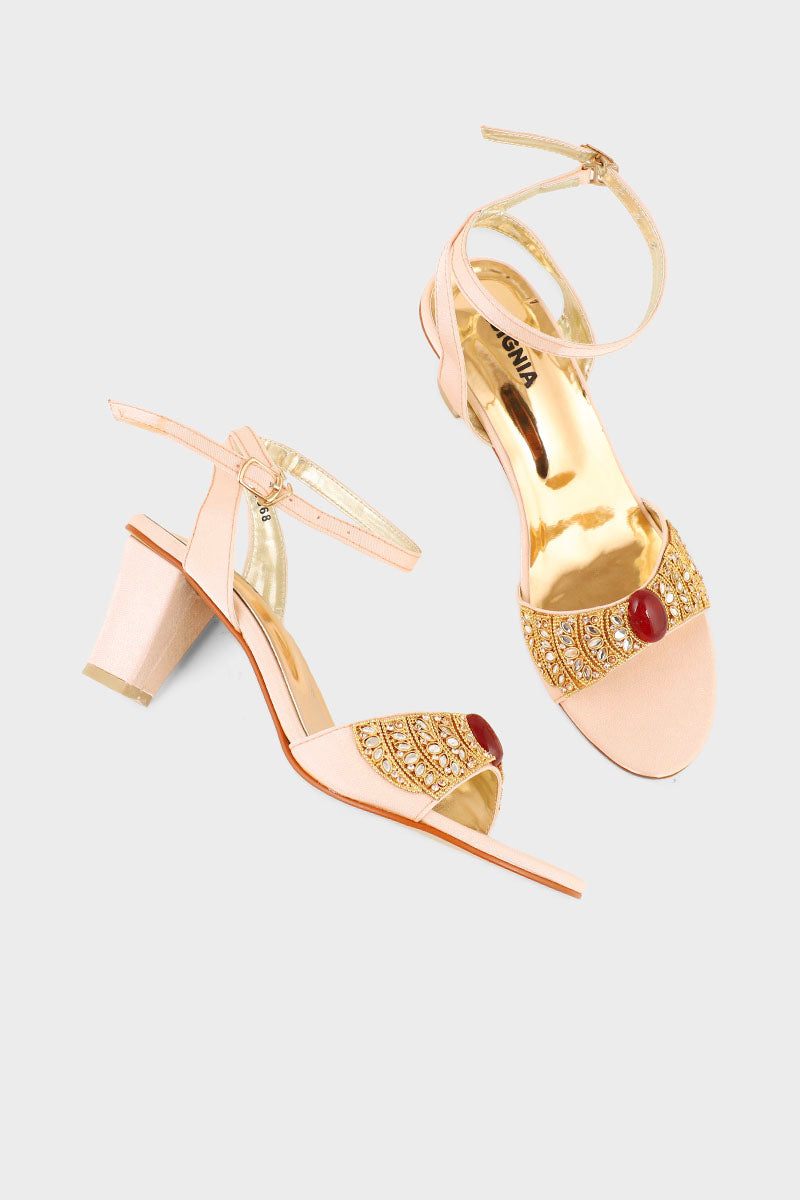Party Wear Sandal I23668-Peach