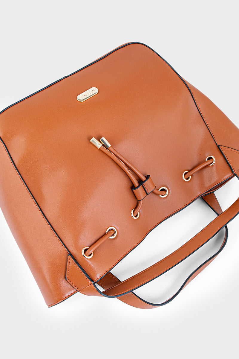 Bucket Hand Bags BS2071-Tan