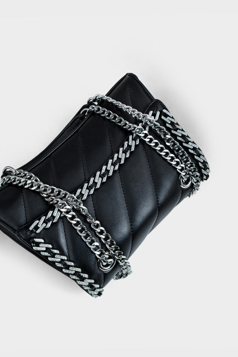 Flap Shoulder Bags BS2122-Black