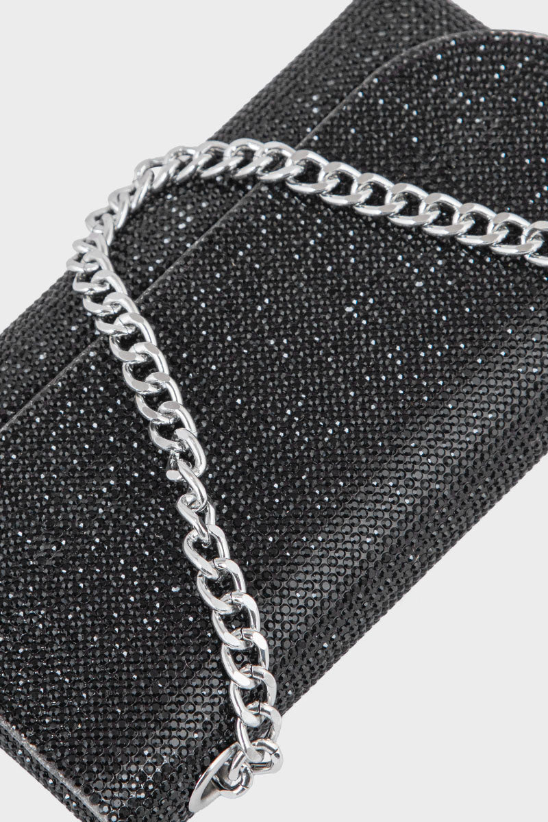 Flap Shoulder Bags BK4043-Black