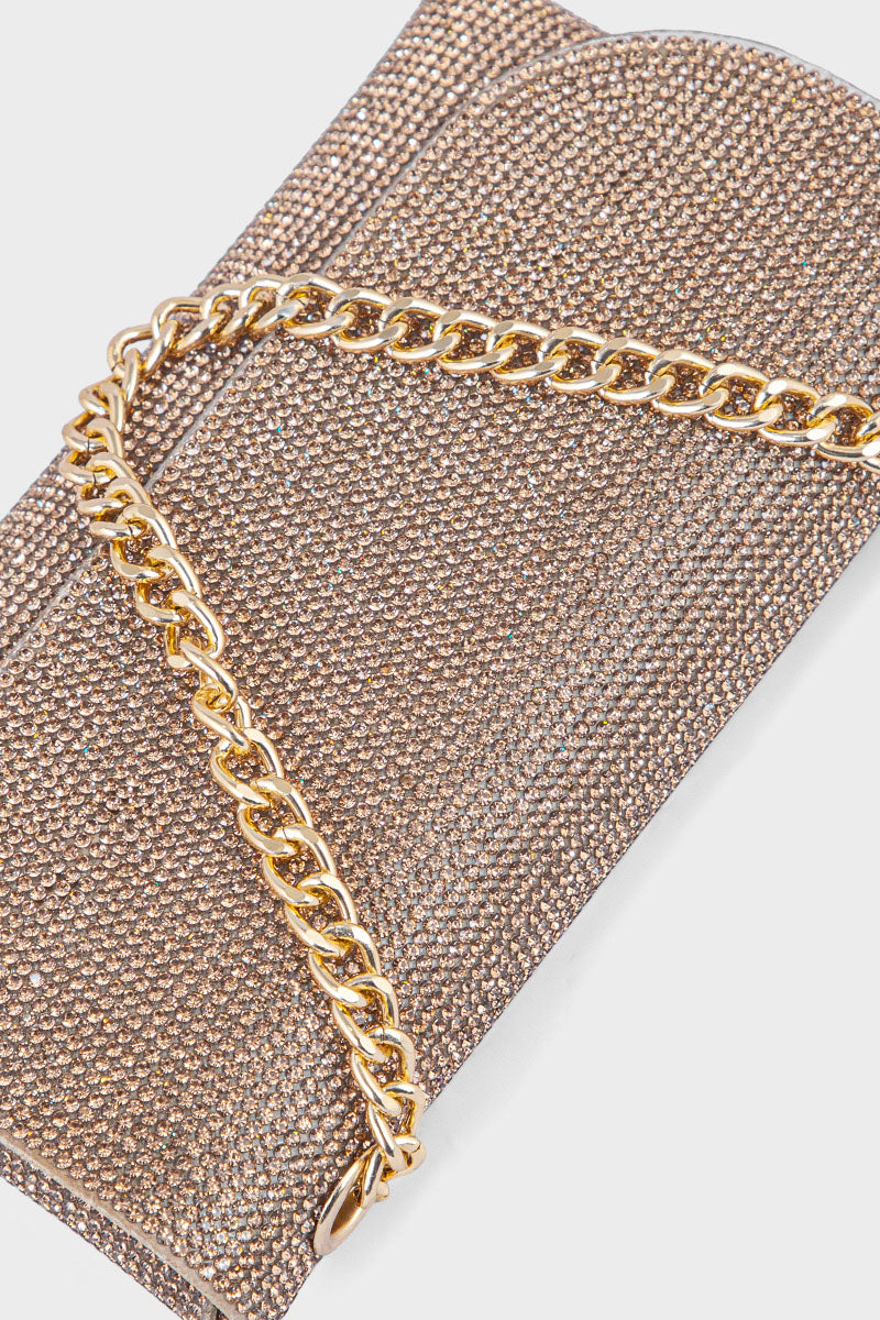 Flap Shoulder Bags BK4043-Golden