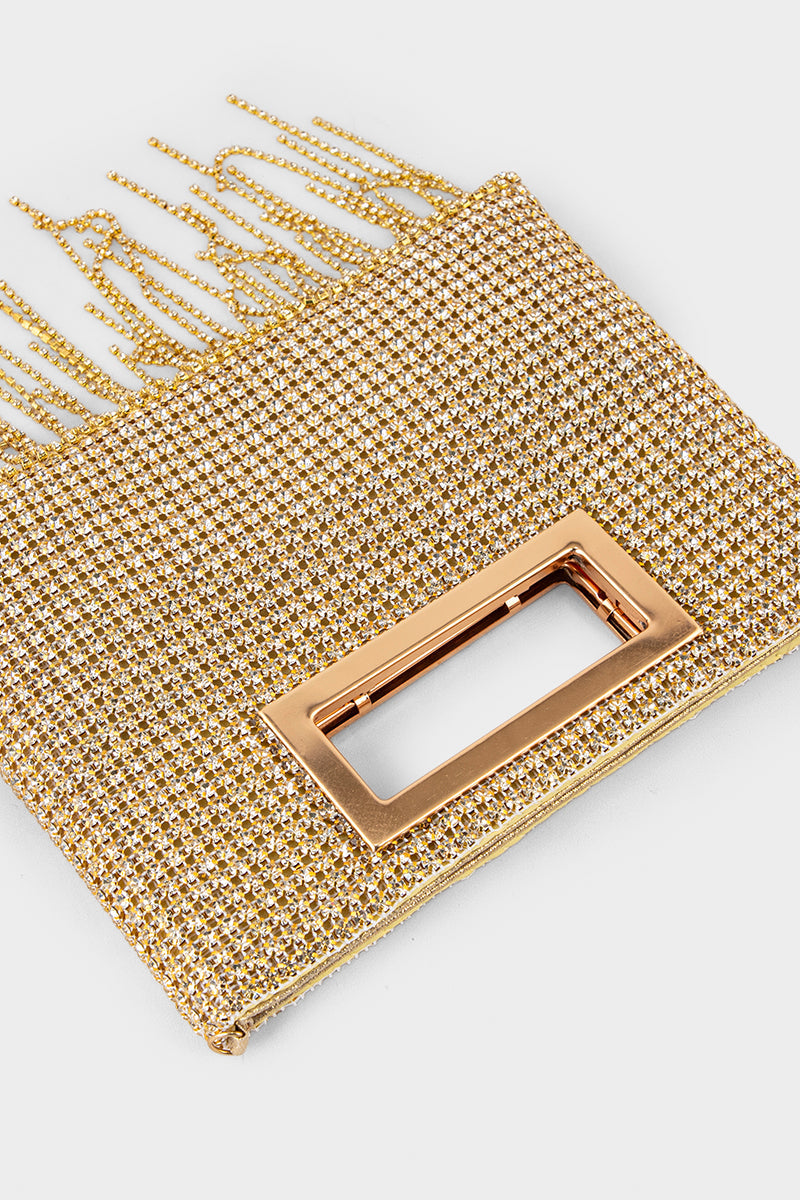 Party Wear Clutch BK4068-Golden