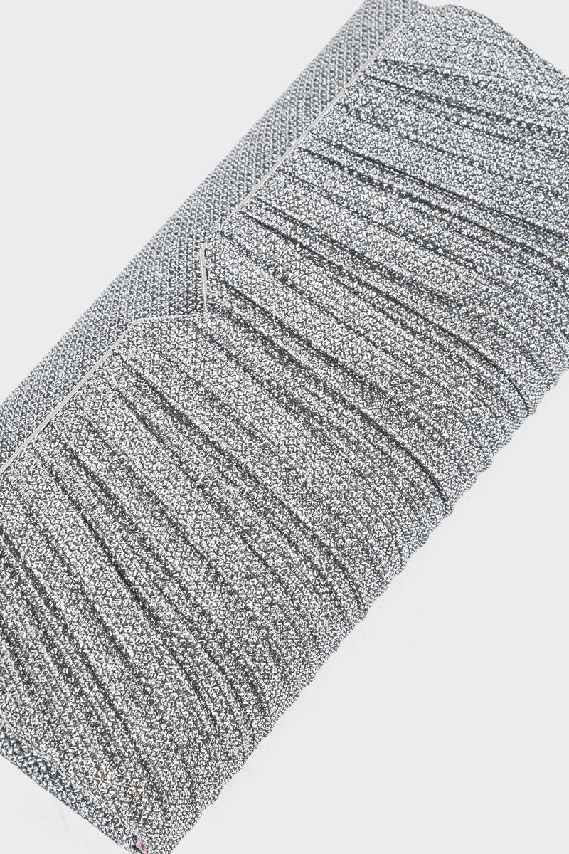 Party Wear Clutch BK4034-Silver