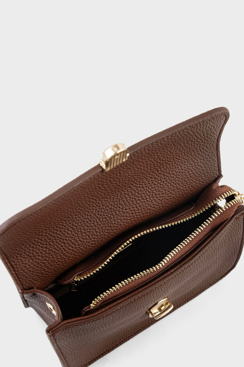 Cross Shoulder Bags BS2176-Brown